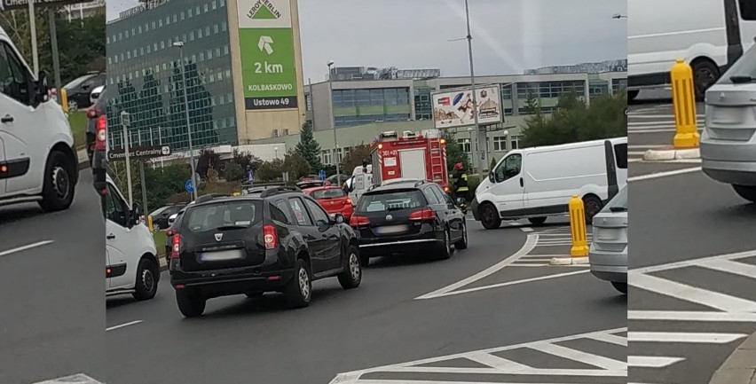 Zdarzenie na rondzie Uniwersyteckim