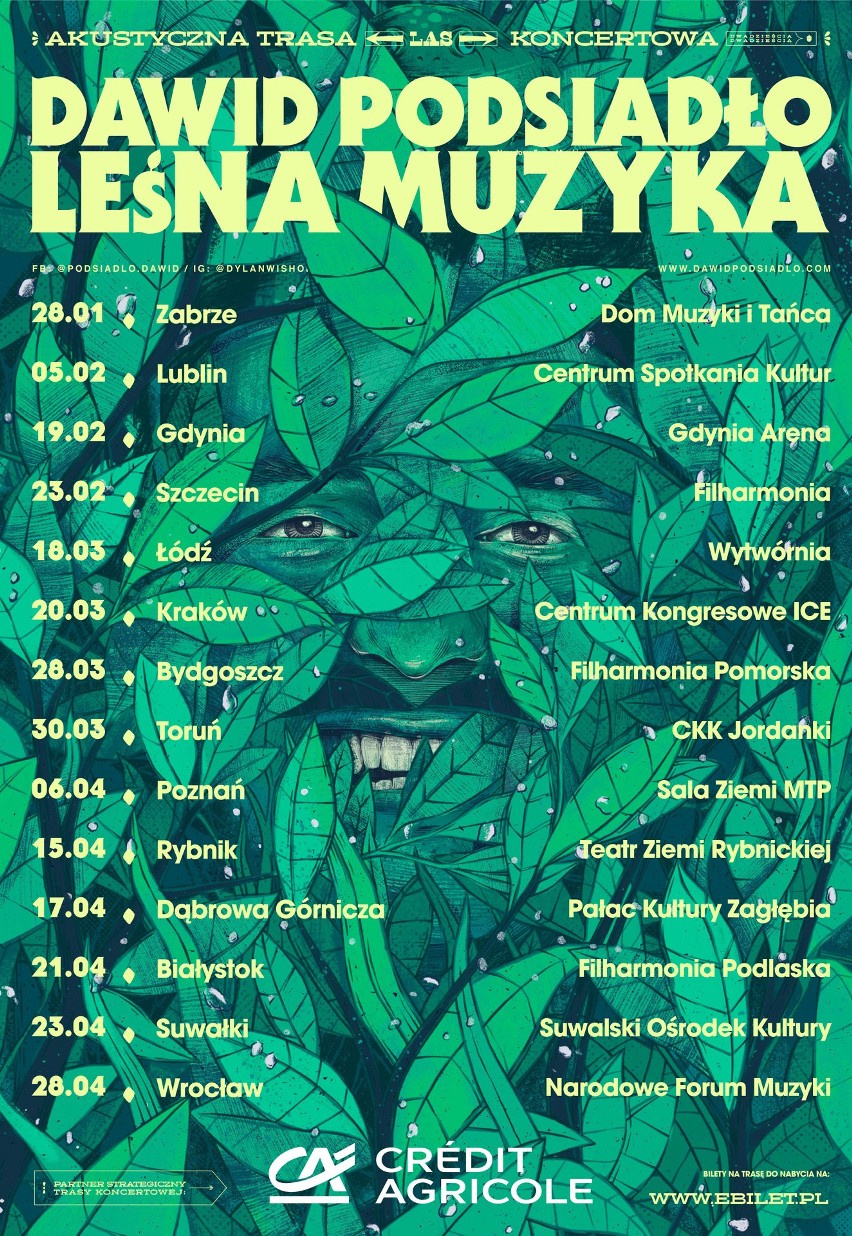 Dawid Podsiadło : "Leśna muzyka" - plakat promujący...