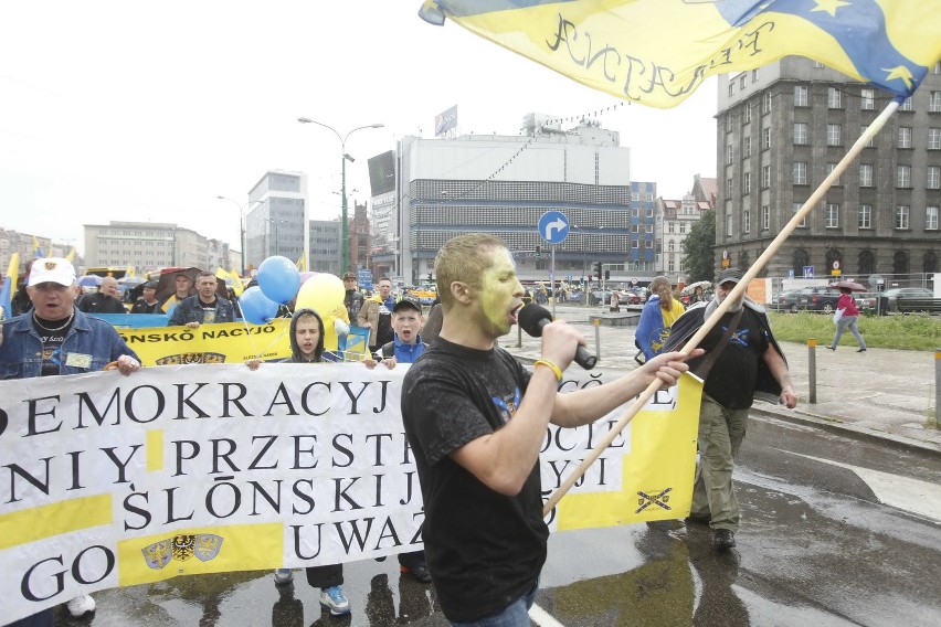 Ruch Autonomii Śląska pokazał swoją się w czasie Marszu...