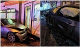 Wypadek BMW i tramwaju na Gaju we Wrocławiu. Kierowca wymusił pierwszeństwo