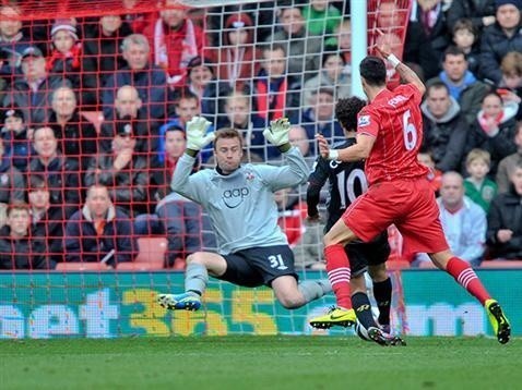 Artur Boruc bronił bramki Southampton w meczu z Reading