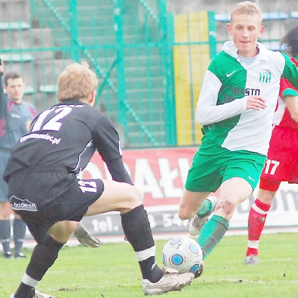 Piotr Ruszkul jest najskuteczniejszym piłkarzem Olimpii w rundzie wiosennej.