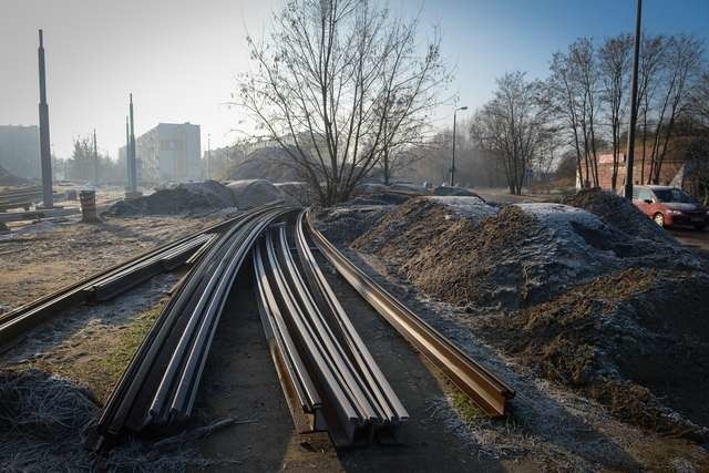 Budowa lini tramwajowejBielańska