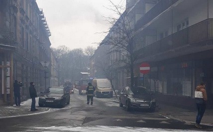 Pożar w Siemianowicach Śląskich. Zapaliła się sadza w kominie