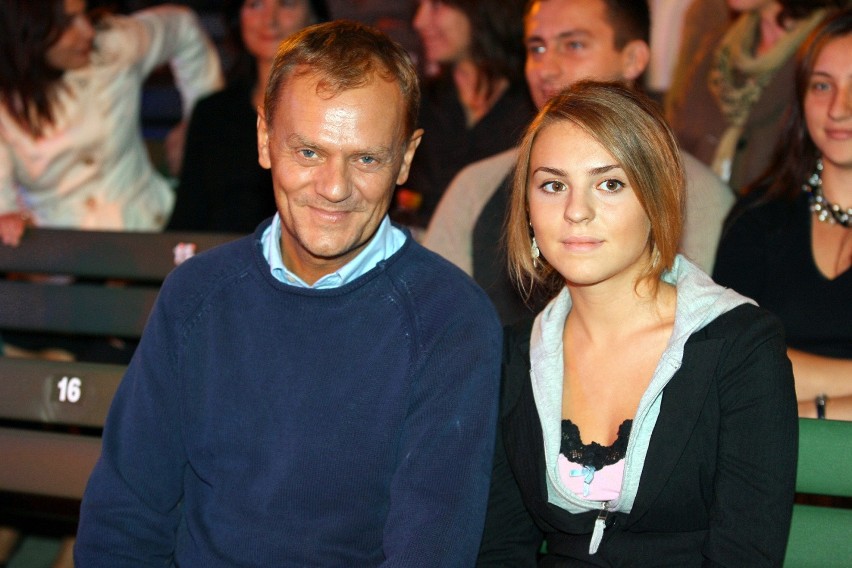 Kasia Tusk z tatą, 2006 rok