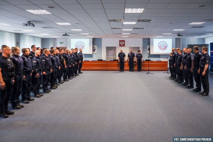 Świętokrzyscy policjanci rywalizowali w Kielcach. Funkcjonariusze z Włoszczowy najlepszą parą patrolową w województwie