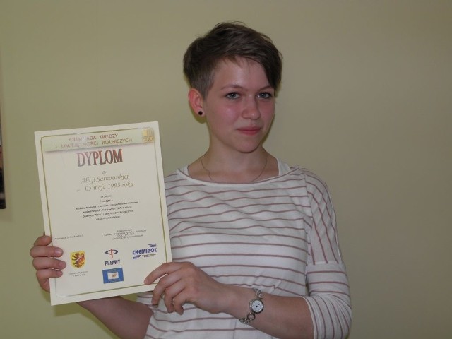 Alicja Sarnowska z olimpijskim dyplomem