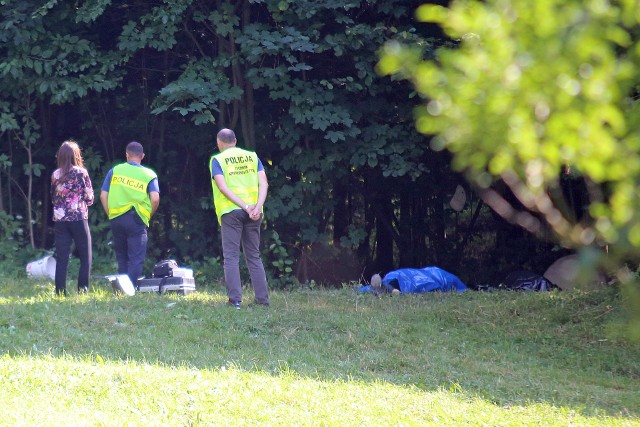 Zdjęcie z miejsca tragedii. Okoliczności wypadku teraz badane są przez gorlicką prokuraturę