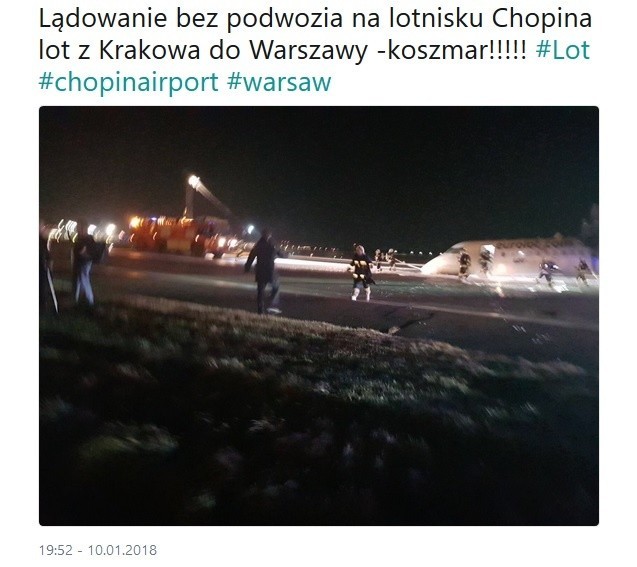 Zdjęcie wykonane na Lotnisku Chopina, zamieszczone na...