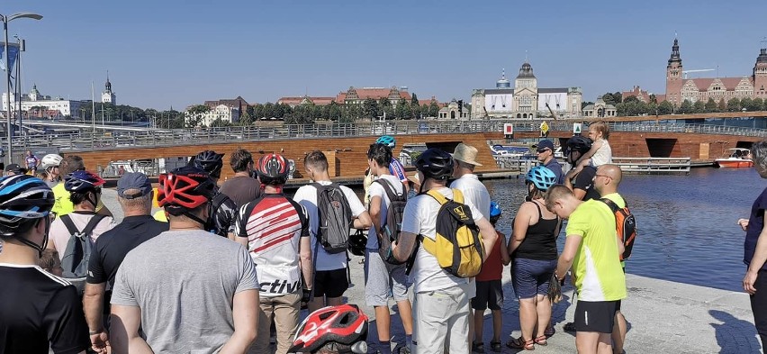 Rowerzyści z Gryfusa jechali śladami Muru Berlińskiego i zwiedzali Szczecin [ZDJĘCIA]