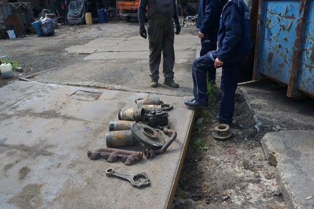 W trakcie kontroli jednego ze złomowisk na terenie dzielnicy Łagisza policjanci odnaleźli przedmioty pochodzące z włamania w dniu 6 maja na terenie pobliskiej bazy samochodowej.
