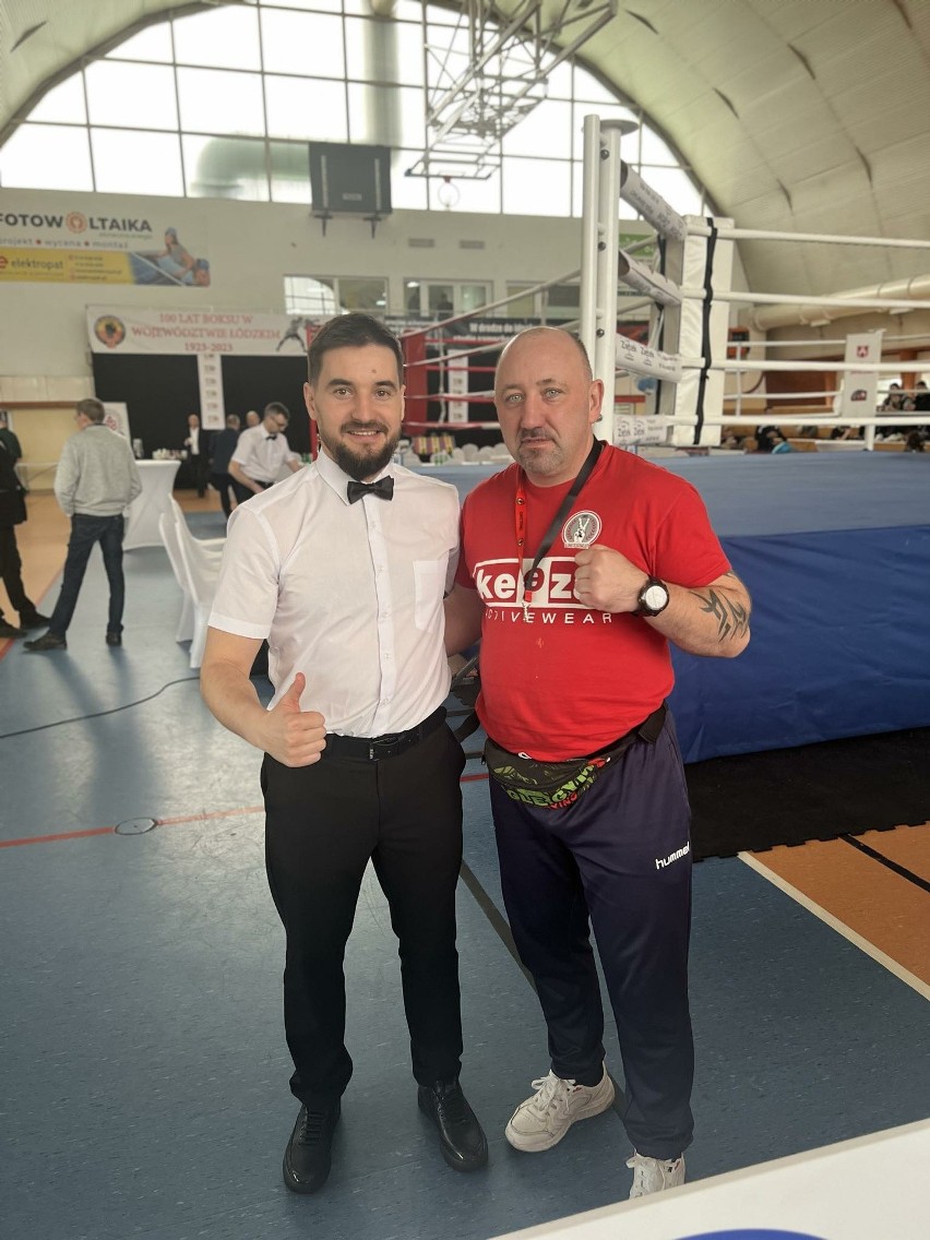 Trenerzy UKS Victoria Boxing Łódź Bogdan Szuba i Andrzej Bodnarczuk wyróżnieni