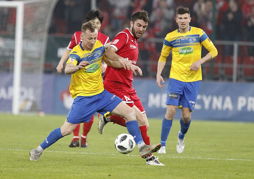 Kibice na meczu Widzew Łódź - Elana Toruń który zakończył się remisem 1:1.