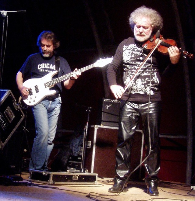 Uczestnicy festiwalu niemal jednogłośnie uznali koncert grupy Krzak za największe wydarzenie. Na zdjęciu Krzysztof Ścierański i Jan Błędowski.