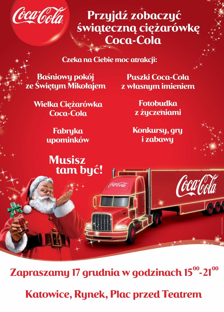Wielka świąteczna Cieżarowka Coca-Coli odwiedzi Katowice 17...