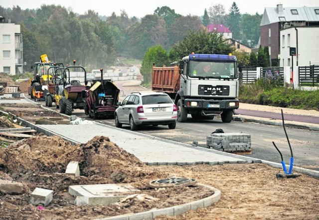 Prace na ul. Promykowej w Koszalinie