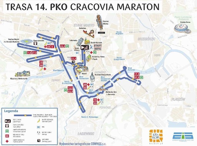 Trasa 14. PKO Cracovia Maraton