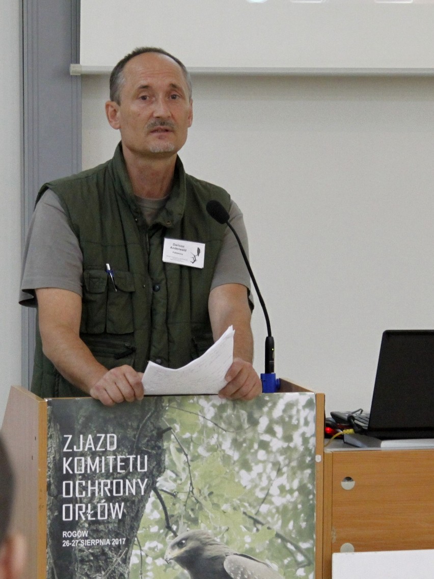 Dariusz Anderwald, prezes Komitetu Ochrony Orłów, jednej z...
