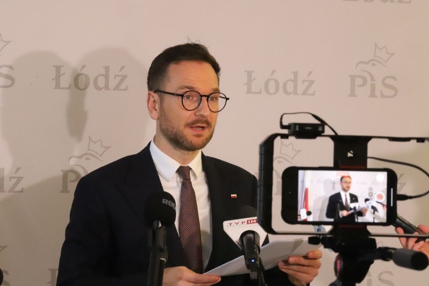 Konferencja prasowa ministra Waldemara Budy w Łodzi....