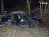 Jastrzębie: pijany kierowca uderzył autem w słup ZDJĘCIA