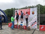 Joanna Głowacka CWKS Resovii na podium Ogólnopolskiego Wyścigu Kolarskiego o Puchar Polski MTB