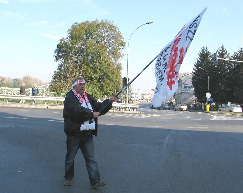 "Solidarnośc" blokowala ulice w Przemyślu...