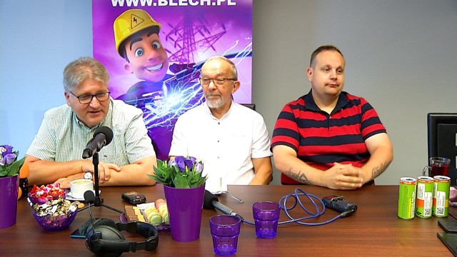 Od lewej: Janusz Jasiński (właściciel SSA Grono), Ryszard Blech (sponsor) i Marcin Trzebny (członek rady nadzorczej).