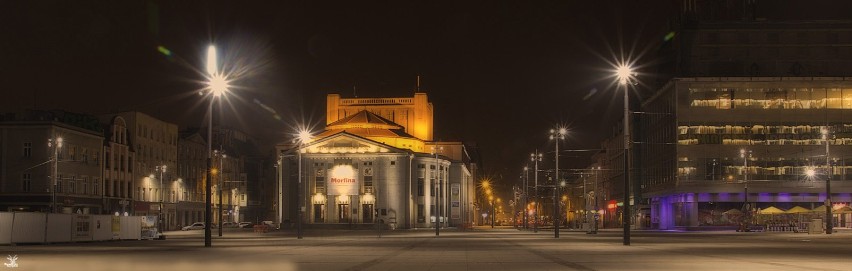 Katowice nocą