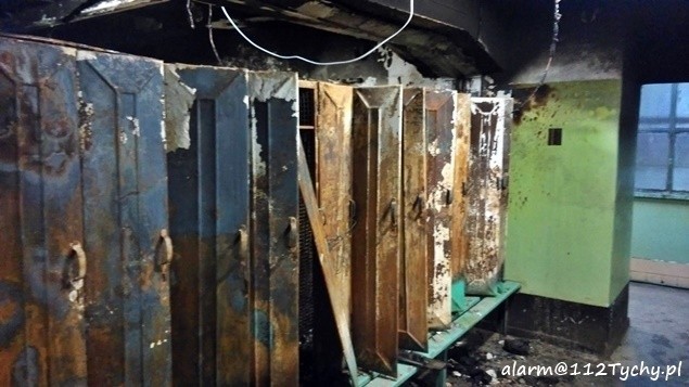 Pożar łaźni na kopalni Piast w Bieruniu. Z dołu ewakuowano blisko 1000 górników