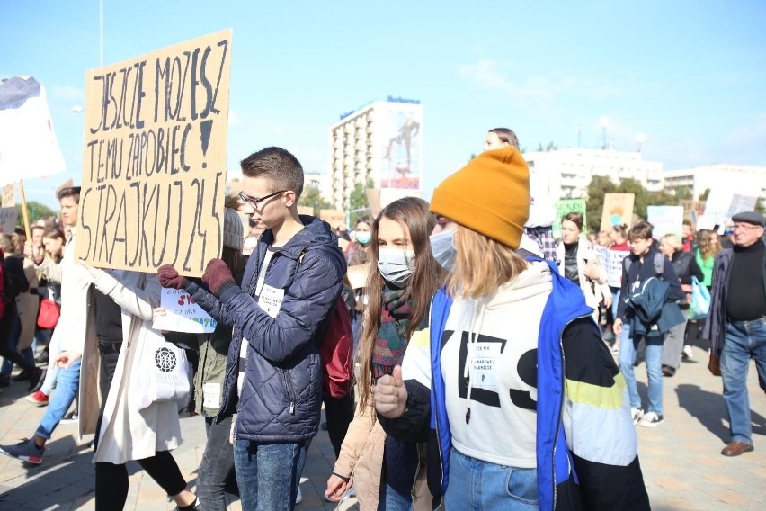 Katowice, młodzieżowy strajk klimatyczny.