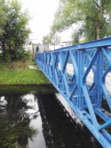 Niebieski mostek w Ełku. Trwa remont