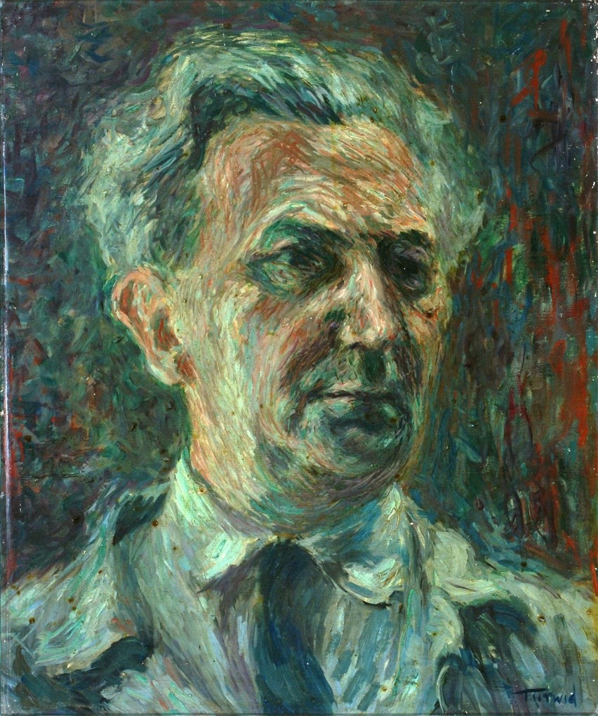 Marian Turwid, Autoportret, 1968, olej