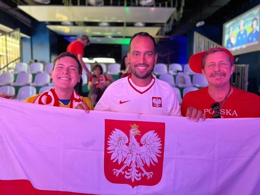 Roger Guerreiro podczas oglądania meczu Polska - Arabia...