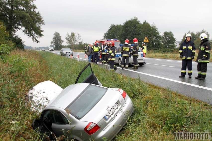 Wypadek we Wrzoskach. Około 9.30 kierująca samochodem audi...