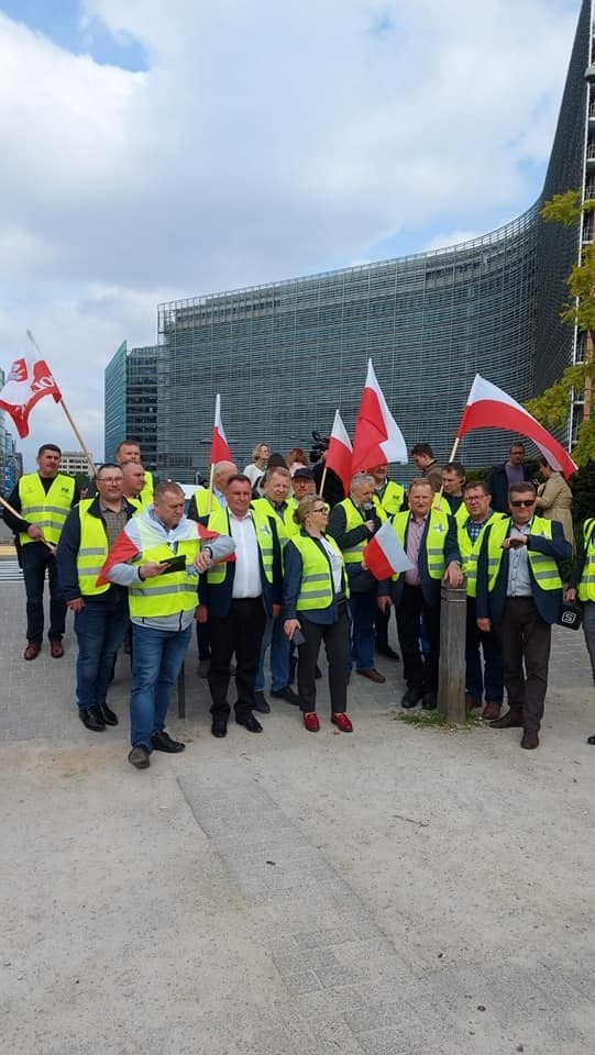 Międzynarodowy protest rolników w Brukseli.