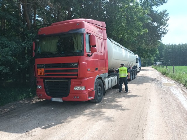 Ciężarówka nie była przystosowana do przewozu ładunków niebezpiecznych