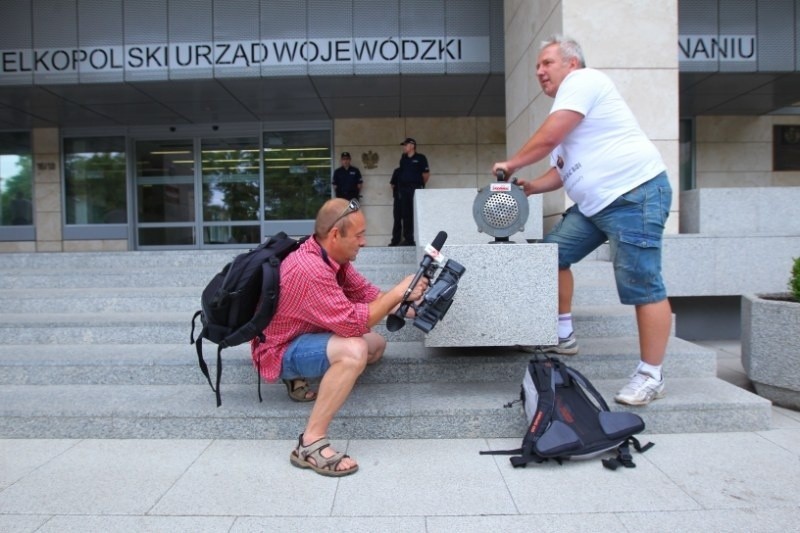 Protest związkowców w Poznaniu