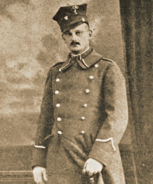 Tadeusz Wiktor Fenrych w mundurze wojsk wielkopolskich