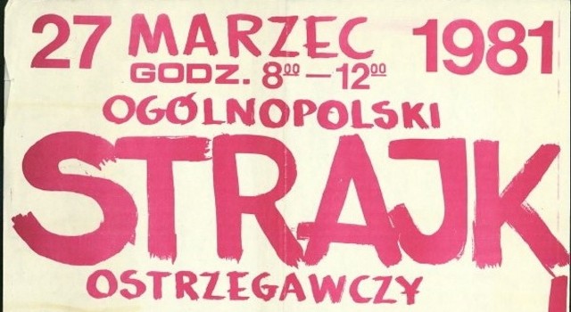 27 marca 1981 r. w Łodzi i regionie odbył się 4-godzinny strajk ostrzegawczy w solidarności ze związkowcami pobitymi w Bydgoszczy przez komunistyczną bezpiekę.