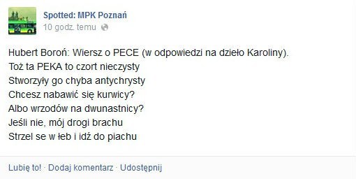 PEKA to czort nieczysty, czyli zdenerwowani poznaniacy...