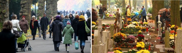 Cmentarz Centralny w Szczecinie, godz. 13.40.