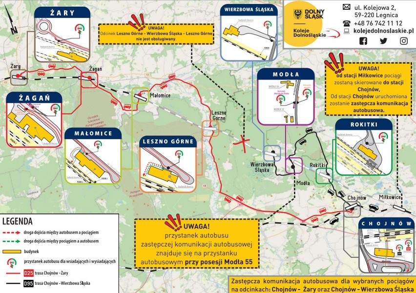 Zastępcza komunikacja autobusowa na odcinku Chojnów -...