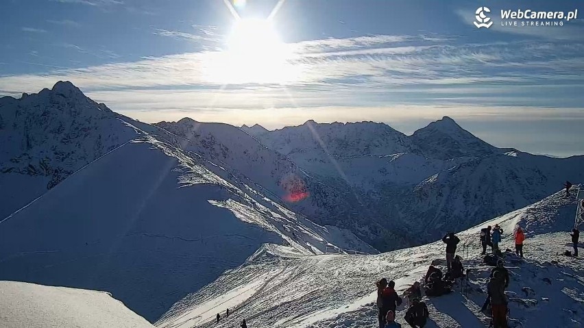 Tatry. Piękny i mroźny poranek w górach. Temperatura spadła do minus 13 stopni 