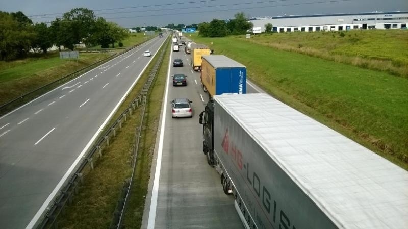 Autostrada A4 pod Wrocławiem mocno zakorkowana (ZDJĘCIA)