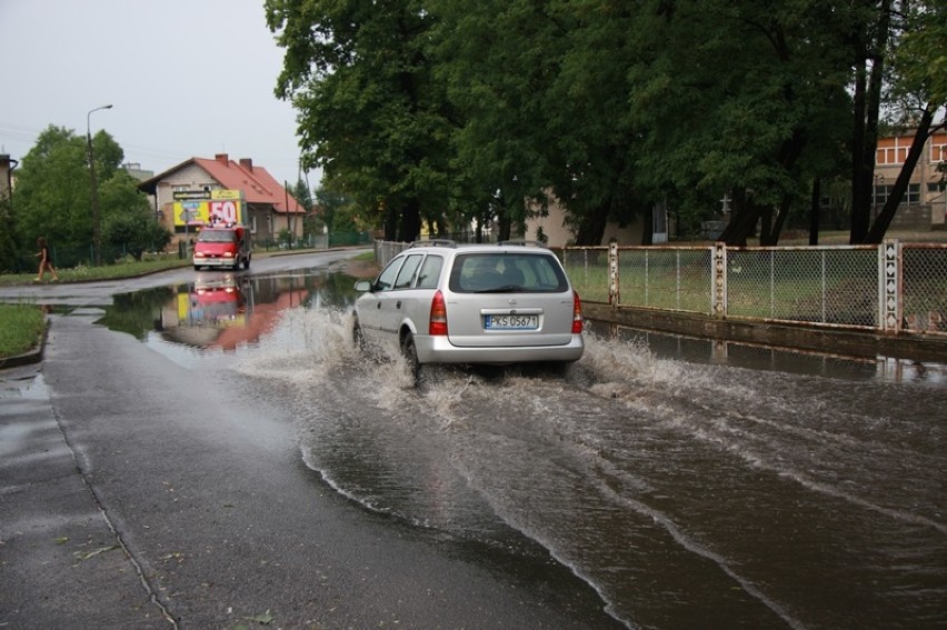 Burza przeszła przez Syców. Połamane drzewa i podtopione domy (ZDJĘCIA)