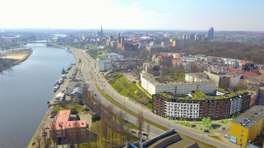 Nowa inwestycja w Szczecinie. Powstają mieszkania przy Wałach Chrobrego. WIZUALIZACJE