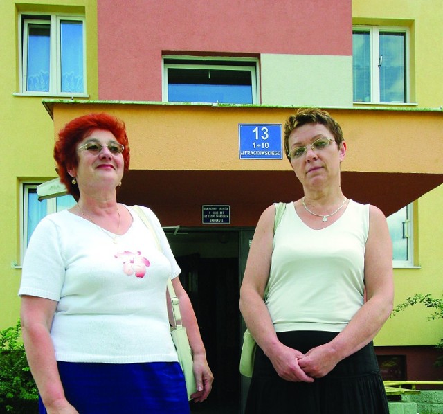 Jadwiga Henning i Maria Drahuszczak czują się dręczone przez spółdzielnię.