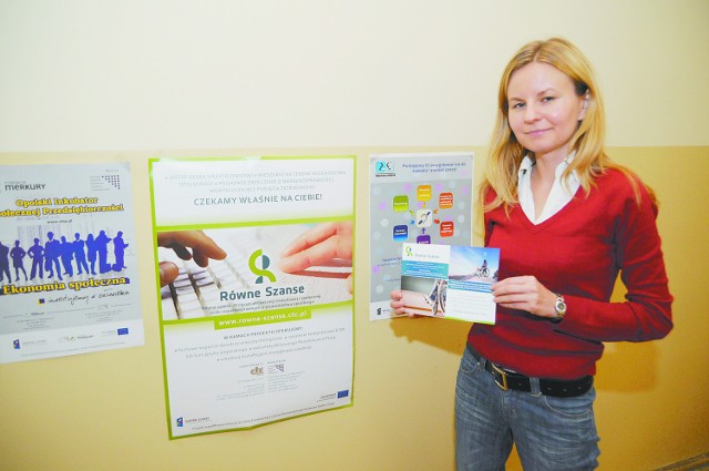 - Pomożemy ci wrócić na rynek pracy - mówi Katarzyna Kosmala. (fot. Sławomir Mielnik)
