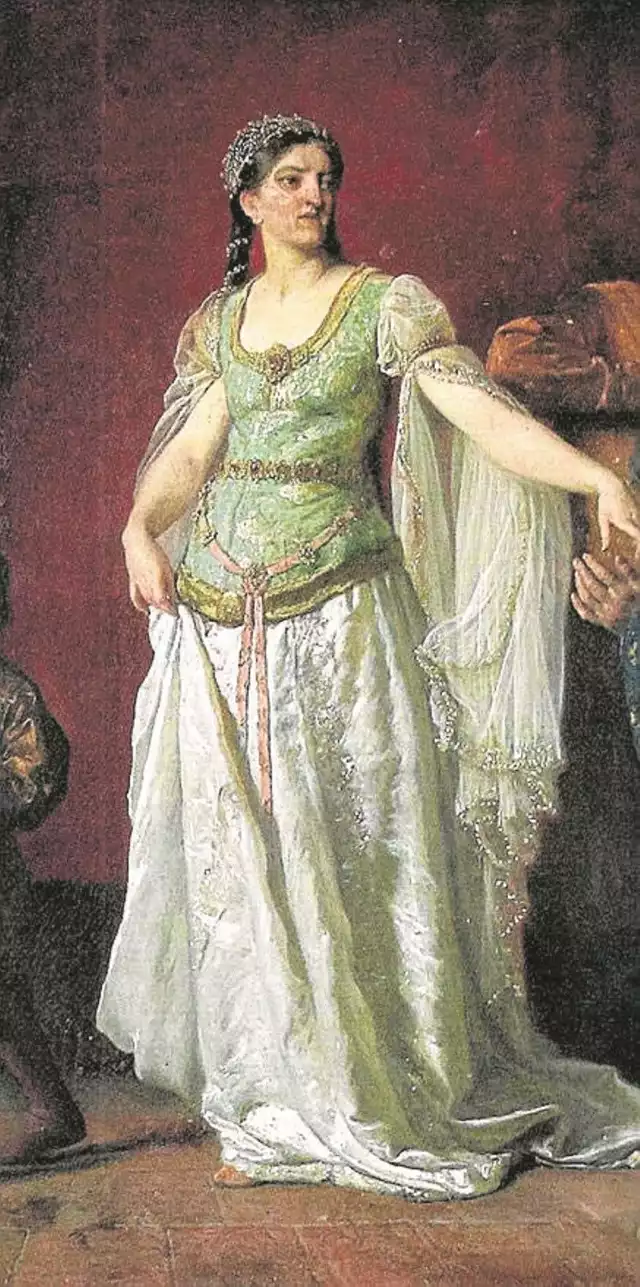 Rycheza, pierwsza koronowana królowa Polski, na obrazie Wojciecha Gersona