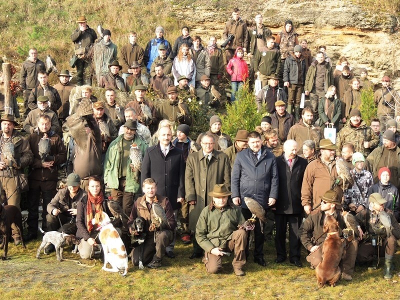 Sokolnicy z całej Europy polowali w Śladkowie Małym